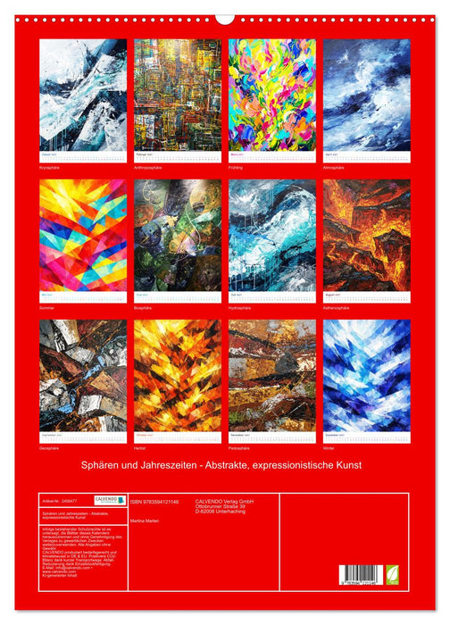 Sphären und Jahreszeiten - Abstrakte, expressionistische Kunst (CALVENDO Wandkalender 2027)