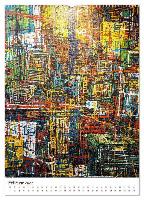 Sphären und Jahreszeiten - Abstrakte, expressionistische Kunst (CALVENDO Wandkalender 2027)