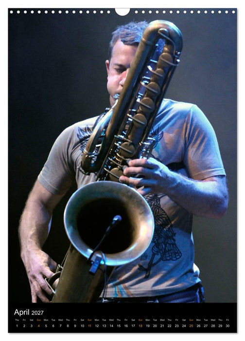 Jazz Saxophonists 2027 (CALVENDO Monthly Calendar 2027)