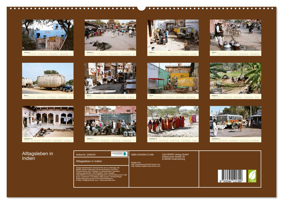 Alltagsleben in Indien (CALVENDO Premium Wandkalender 2027)