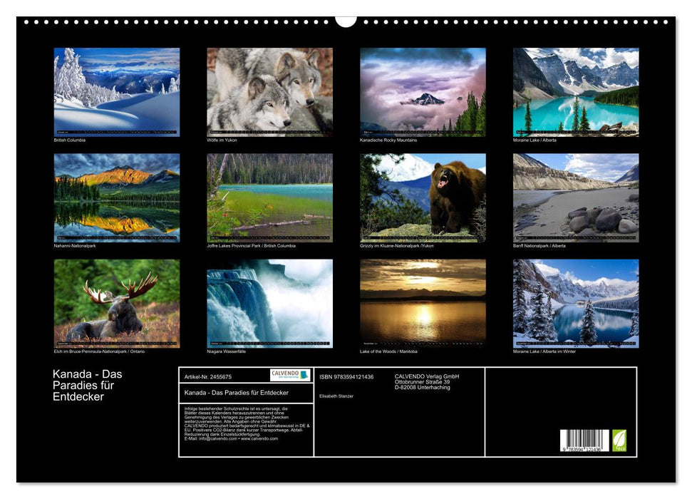 Kanada - Das Paradies für Entdecker (CALVENDO Wandkalender 2027)