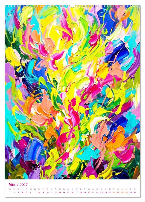 Sphären und Jahreszeiten - Abstrakte, expressionistische Kunst (CALVENDO Premium Wandkalender 2027)