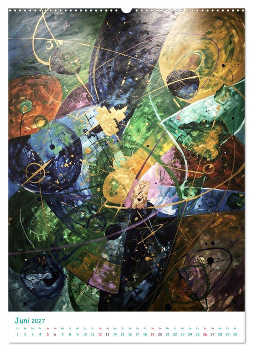 Sphären und Jahreszeiten - Abstrakte, expressionistische Kunst (CALVENDO Premium Wandkalender 2027)