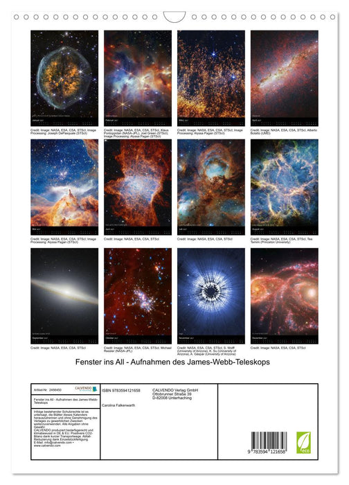 Fenster ins All - Aufnahmen des James-Webb-Teleskops (CALVENDO Wandkalender 2027)