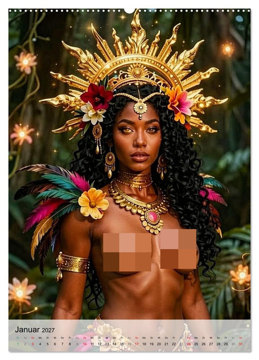 Göttinnen des Aztekenreichs (CALVENDO Wandkalender 2027)