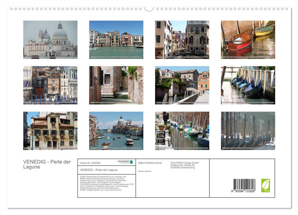 VENEDIG - Perle der Lagune (CALVENDO Premium Wandkalender 2027)