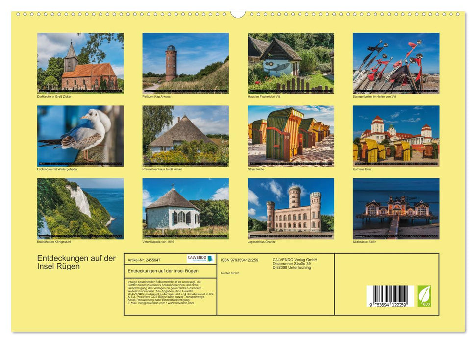 Entdeckungen auf der Insel Rügen (CALVENDO Premium Wandkalender 2027)