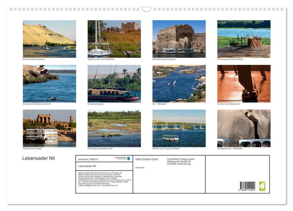 Lebensader Nil (CALVENDO Wandkalender 2027)