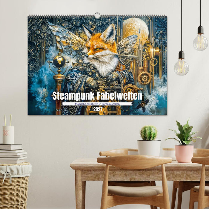 Steampunk Fabelwelten - Magische Kreaturen in Fantasiewelten (CALVENDO Wandkalender 2027)