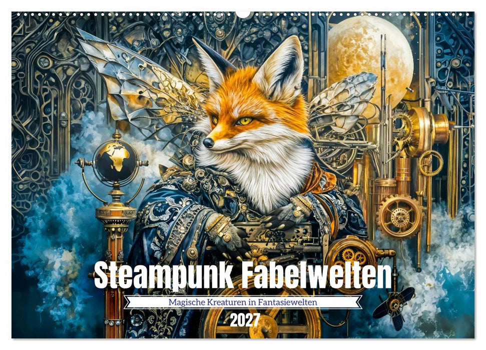 Steampunk Fabelwelten - Magische Kreaturen in Fantasiewelten (CALVENDO Wandkalender 2027)