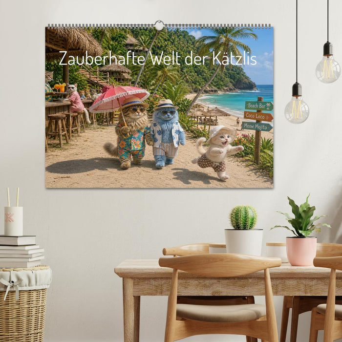 Zauberhafte Welt der Kätzlis (CALVENDO Wandkalender 2027)