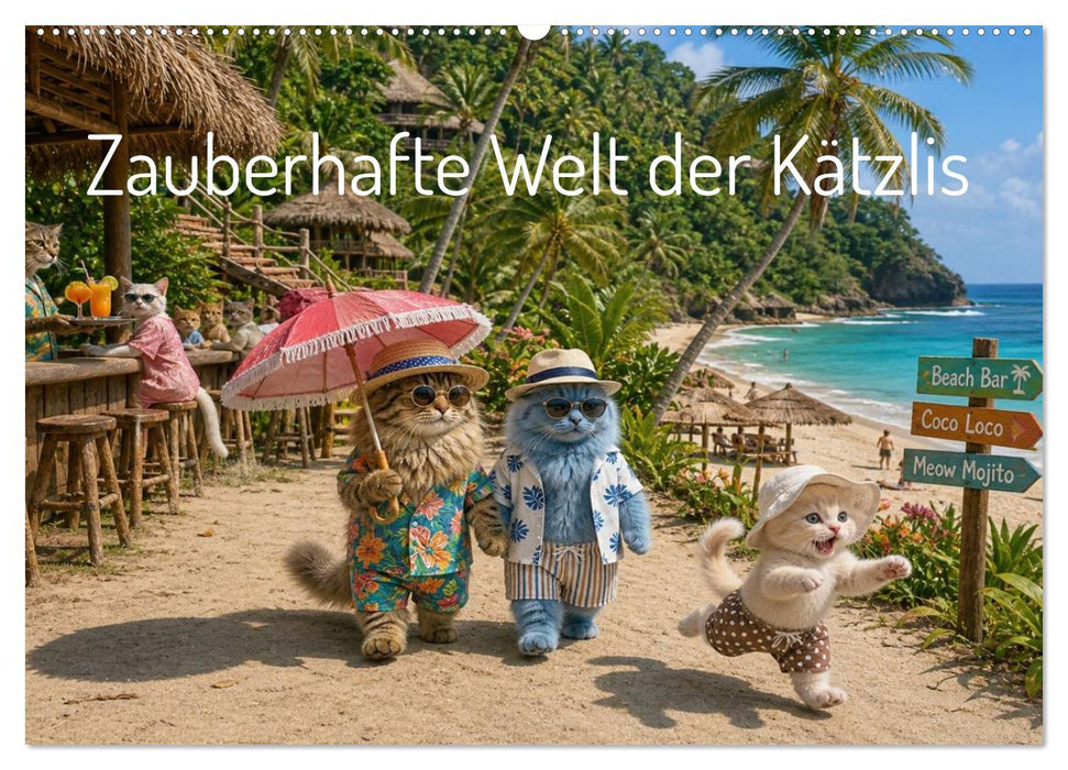 Zauberhafte Welt der Kätzlis (CALVENDO Wandkalender 2027)