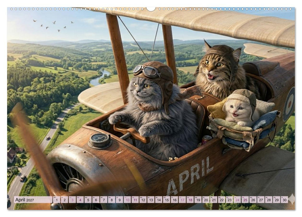 Zauberhafte Welt der Kätzlis (CALVENDO Wandkalender 2027)