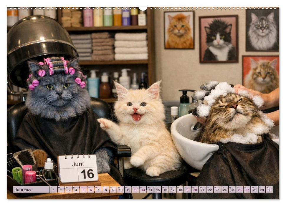 Zauberhafte Welt der Kätzlis (CALVENDO Wandkalender 2027)