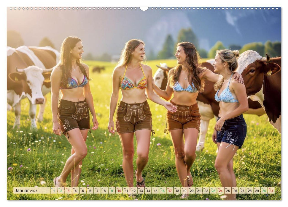Sexy - Weideauftrieb (CALVENDO Premium Wandkalender 2027)
