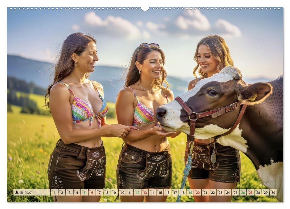 Sexy - Weideauftrieb (CALVENDO Premium Wandkalender 2027)