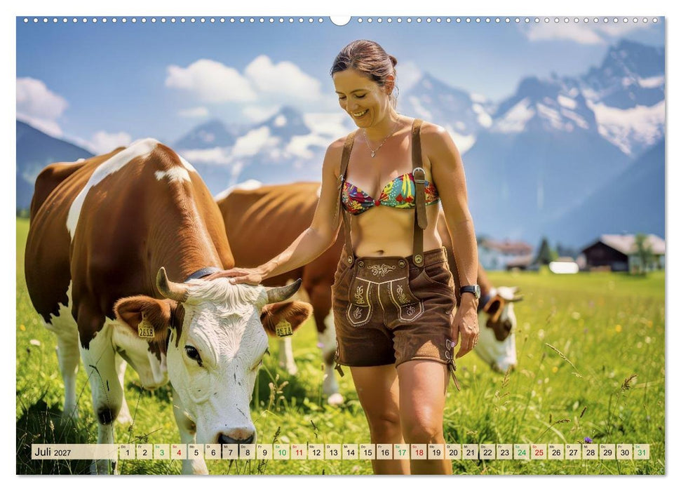 Sexy - Weideauftrieb (CALVENDO Premium Wandkalender 2027)