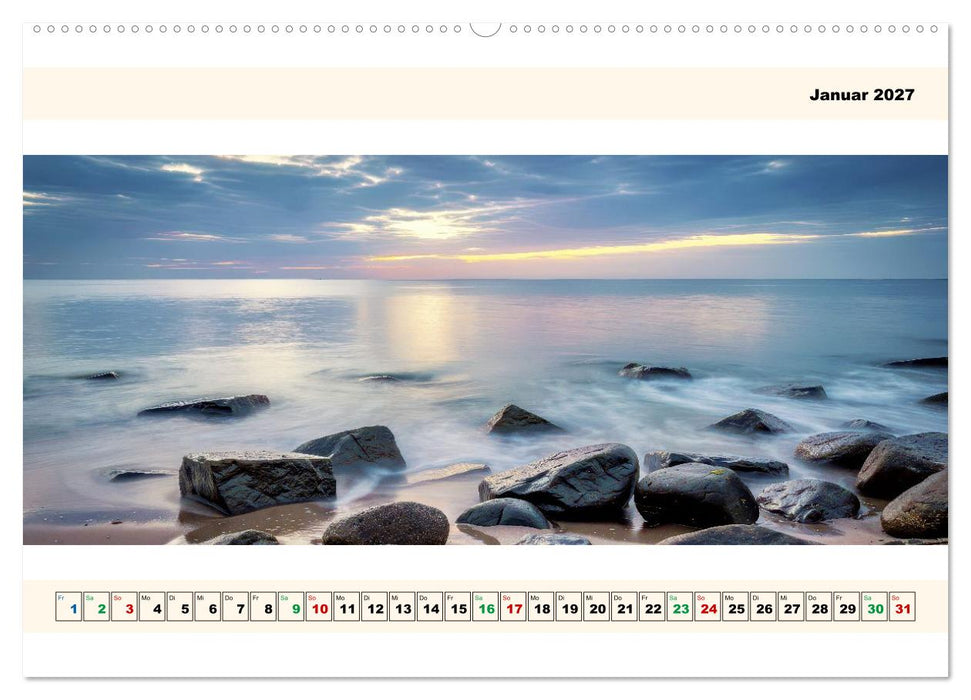 Am Meer - Panorama (CALVENDO Premium Wandkalender 2027)