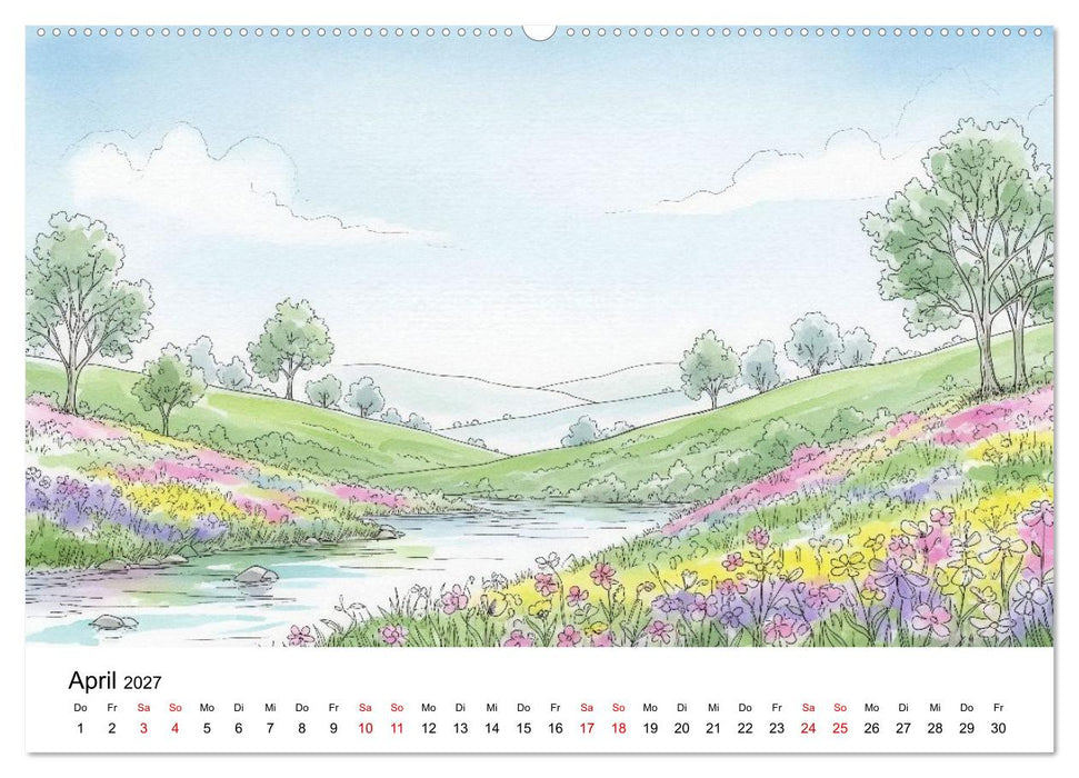 Einfach schön - Natur im Wandel der Jahreszeiten (CALVENDO Premium Wandkalender 2027)