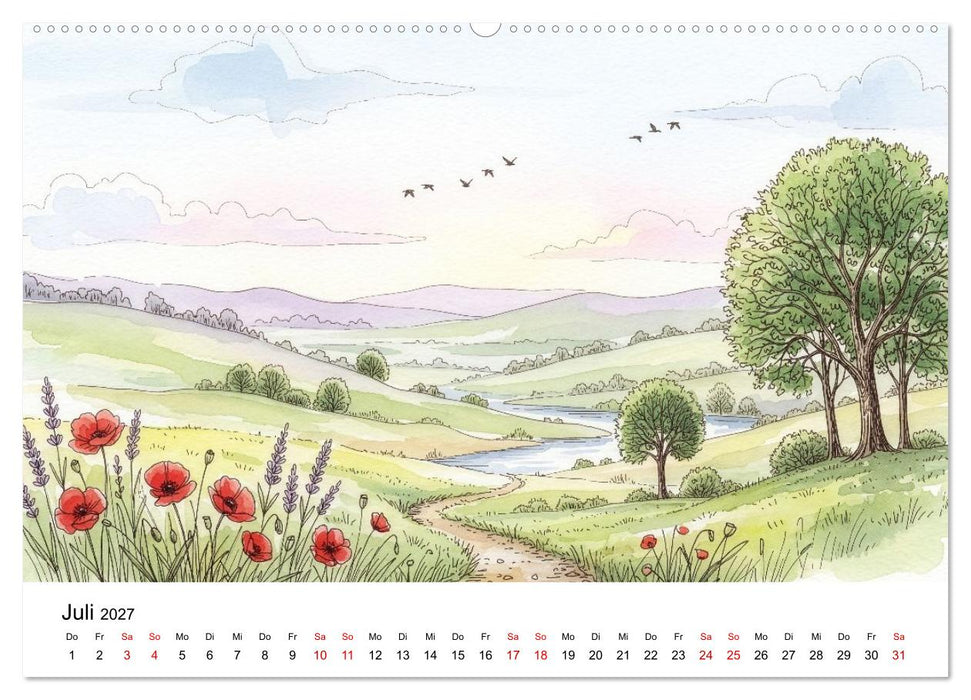 Einfach schön - Natur im Wandel der Jahreszeiten (CALVENDO Premium Wandkalender 2027)