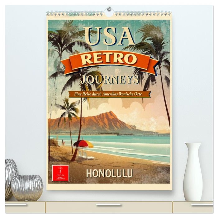 USA - Retro Journeys (CALVENDO Premium Wandkalender 2027)