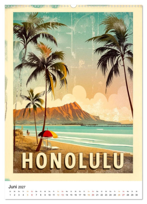 USA - Retro Journeys (CALVENDO Premium Wandkalender 2027)