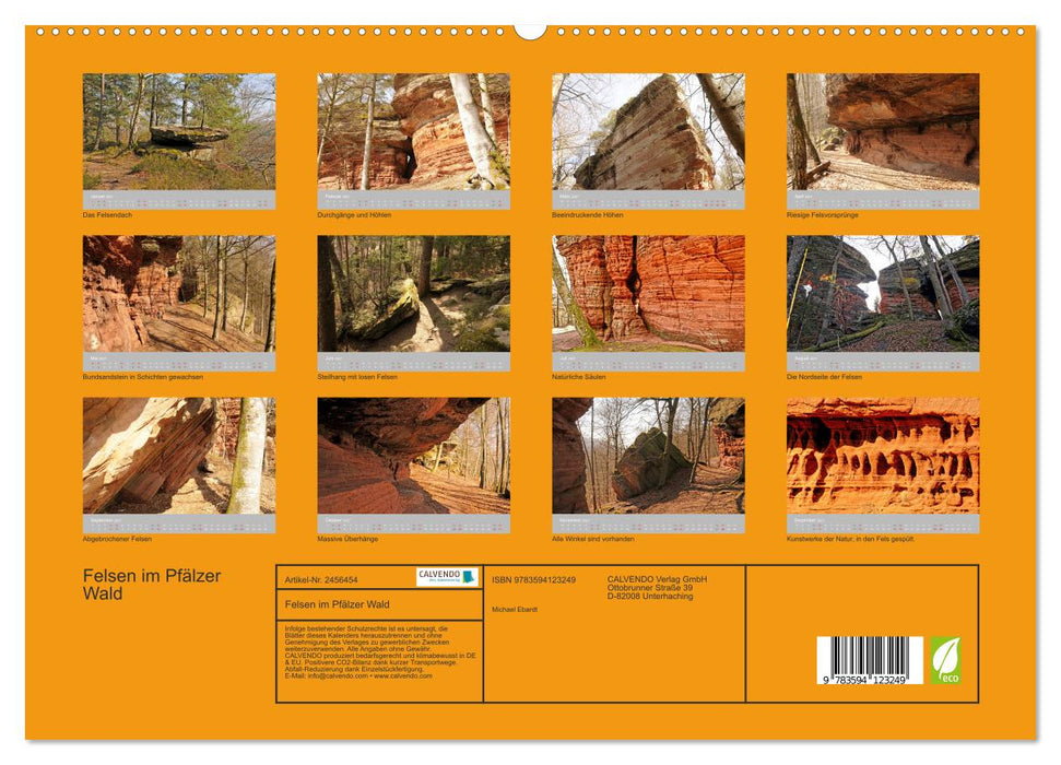 Felsen im Pfälzer Wald (CALVENDO Premium Wandkalender 2027)