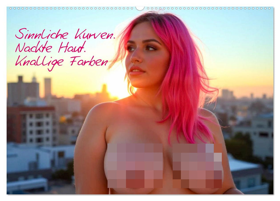 Sinnliche Kurven. Nackte Haut. Knallige Farben (CALVENDO Wandkalender 2027)