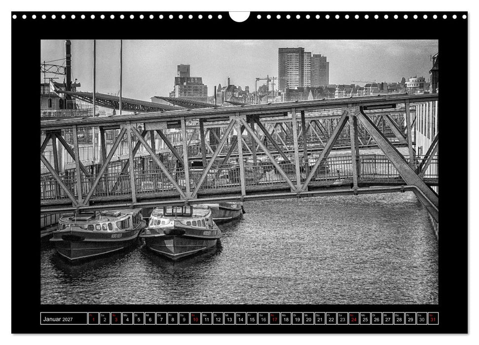Hamburg Kuntergrau (CALVENDO Wandkalender 2027)