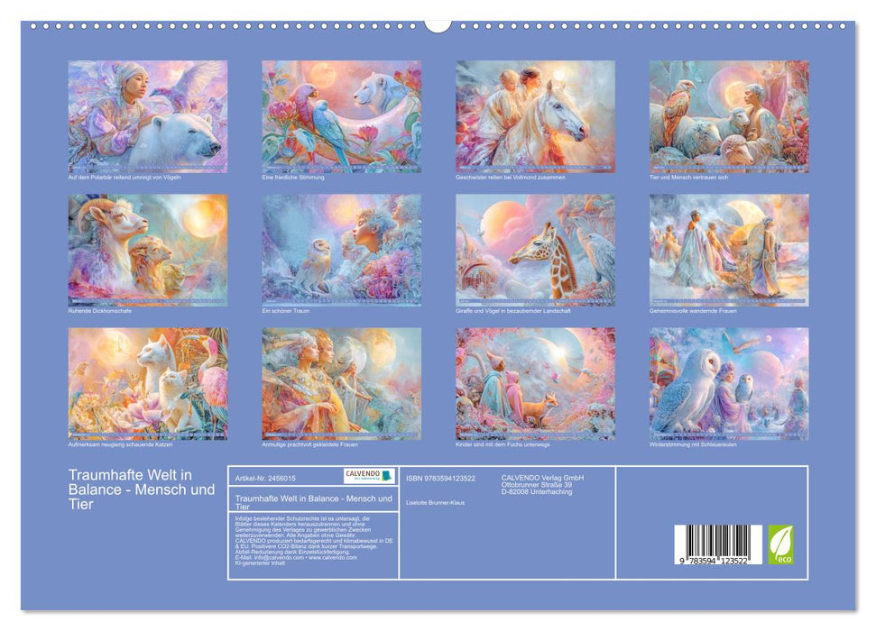 Traumhafte Welt in Balance - Mensch und Tier (CALVENDO Premium Wandkalender 2027)