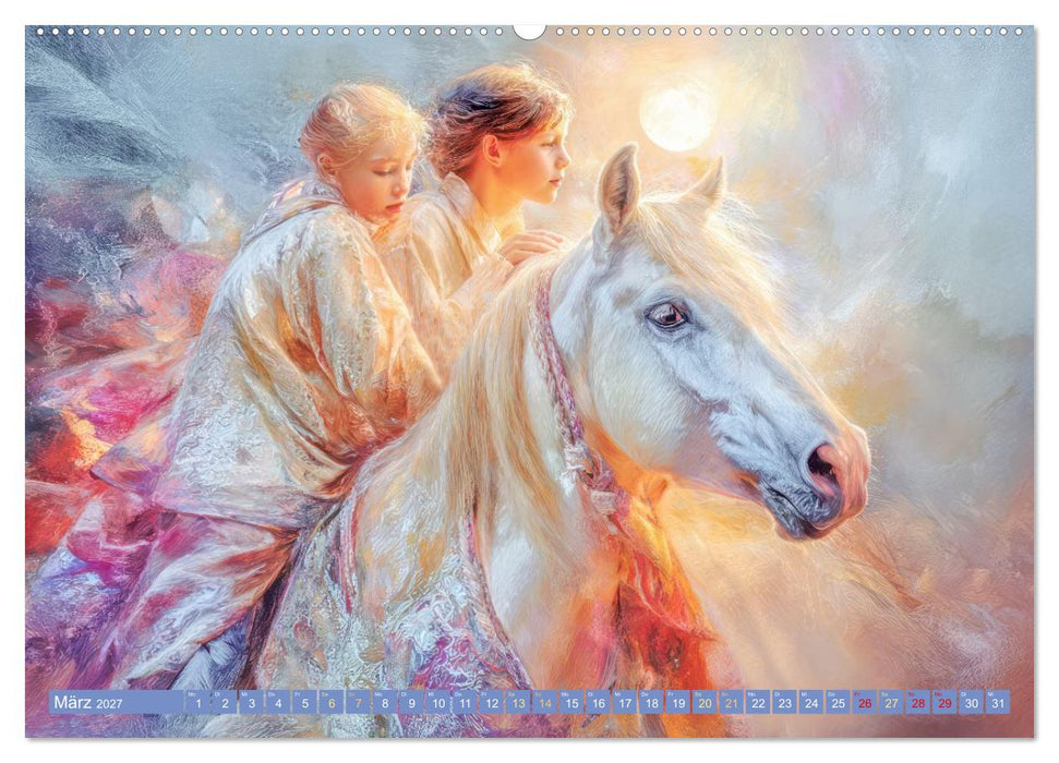 Traumhafte Welt in Balance - Mensch und Tier (CALVENDO Premium Wandkalender 2027)