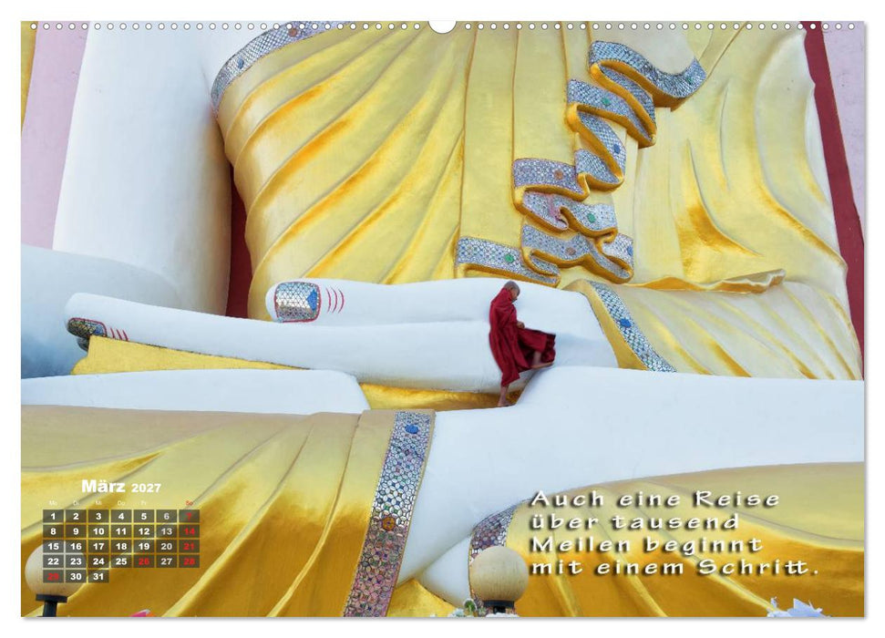 BUDDHAS WEISHEITEN - Balsam für die Seele (CALVENDO Premium Wandkalender 2027)