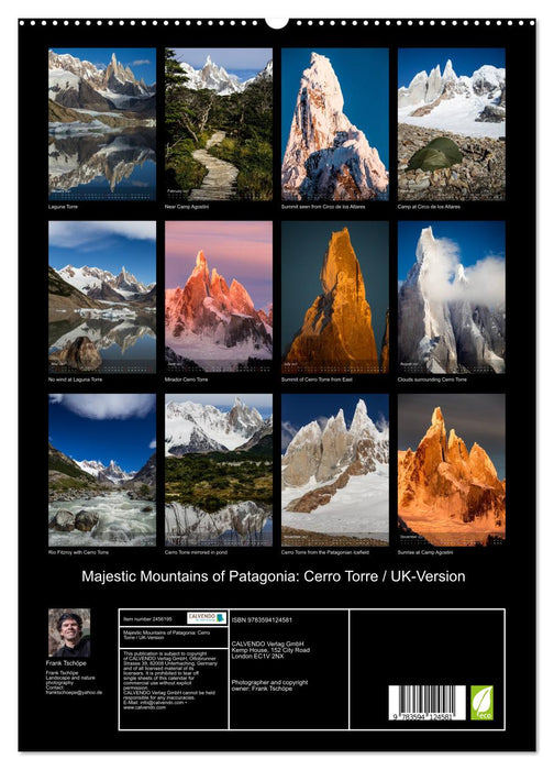 Majestic Mountains of Patagonia: Cerro Torre / UK-Version (CALVENDO Premium-Calendar 2027)