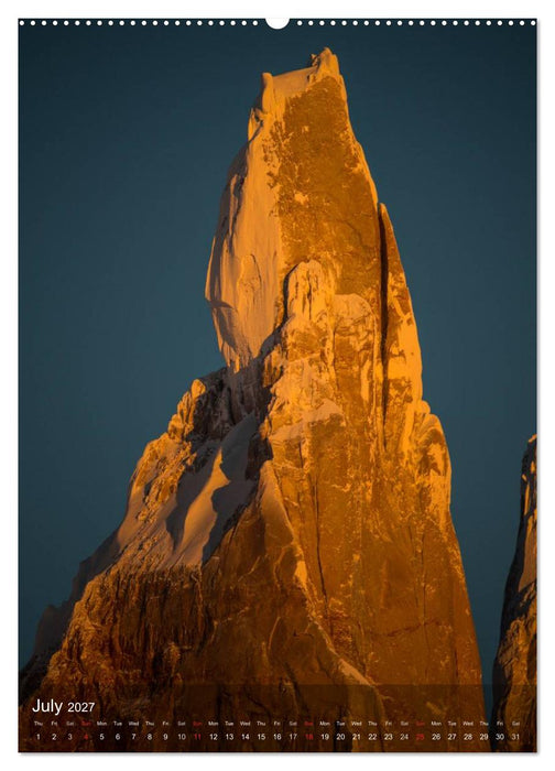 Majestic Mountains of Patagonia: Cerro Torre / UK-Version (CALVENDO Premium-Calendar 2027)