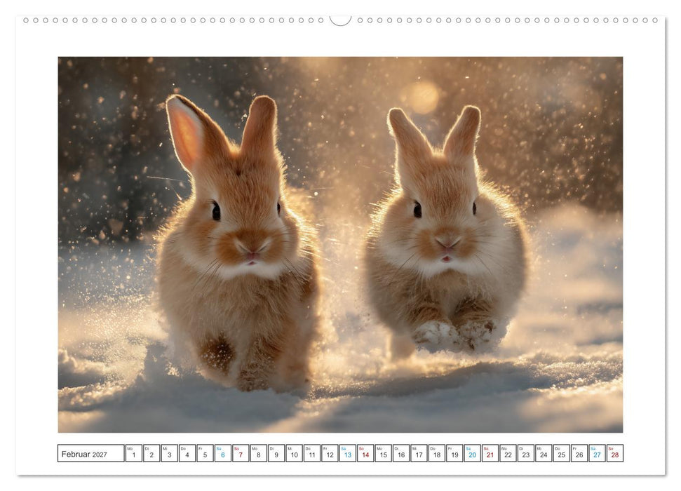 Hoppelglück durchs Jahr (CALVENDO Premium Wandkalender 2027)