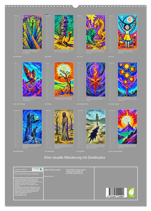 Eine visuelle Wanderung mit Zarathustra (CALVENDO Premium Wandkalender 2027)