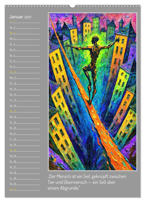 Eine visuelle Wanderung mit Zarathustra (CALVENDO Premium Wandkalender 2027)