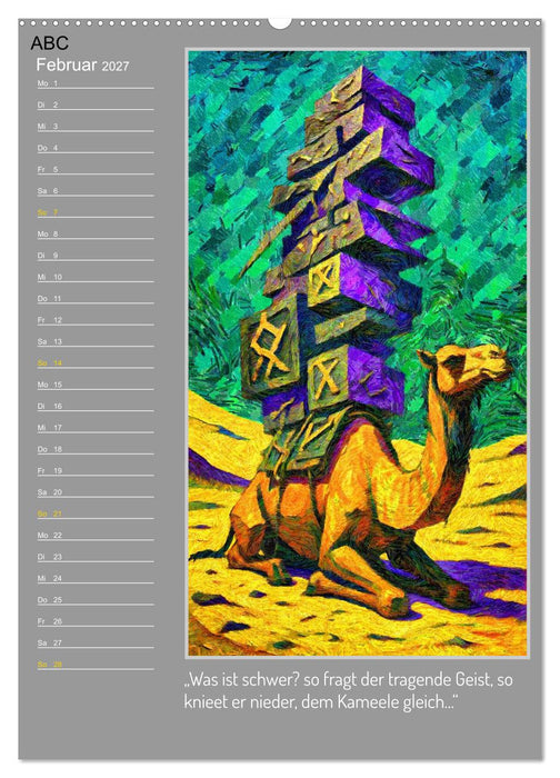 Eine visuelle Wanderung mit Zarathustra (CALVENDO Premium Wandkalender 2027)