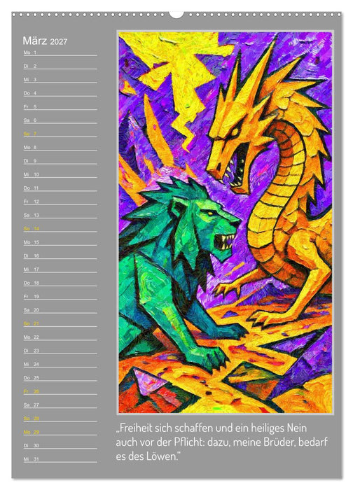 Eine visuelle Wanderung mit Zarathustra (CALVENDO Premium Wandkalender 2027)