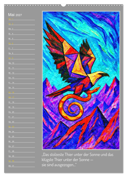 Eine visuelle Wanderung mit Zarathustra (CALVENDO Premium Wandkalender 2027)