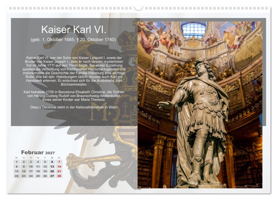 Auf den Spuren der Habsburger (CALVENDO Wandkalender 2027)