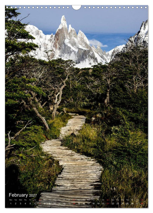 Majestic Mountains of Patagonia: Cerro Torre / UK-Version (CALVENDO Monthly Calendar 2027)