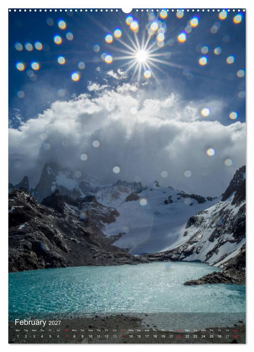 Majestic Mountains Cerro Torre & Fitzroy Patagonia / UK-Version (CALVENDO Premium-Calendar 2027)