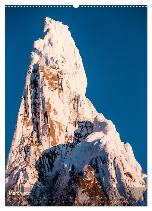 Majestic Mountains Cerro Torre & Fitzroy Patagonia / UK-Version (CALVENDO Premium-Calendar 2027)