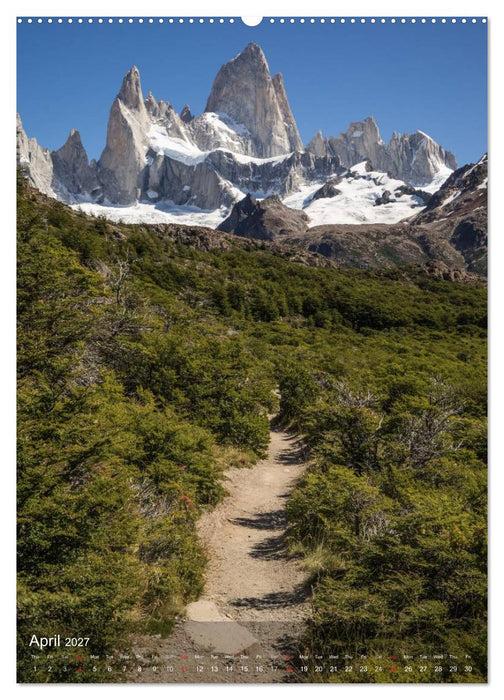 Majestic Mountains Cerro Torre & Fitzroy Patagonia / UK-Version (CALVENDO Premium-Calendar 2027)