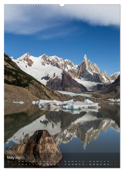 Majestic Mountains Cerro Torre & Fitzroy Patagonia / UK-Version (CALVENDO Premium-Calendar 2027)