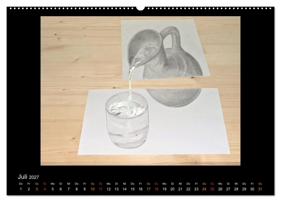 optische Täuschungen 2027 (CALVENDO Premium Wandkalender 2027)