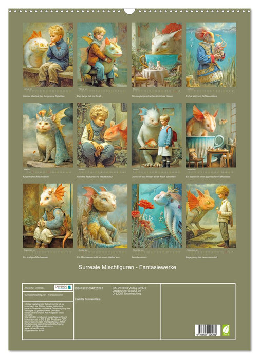 Surreale Mischfiguren - Fantasiewerke (CALVENDO Wandkalender 2027)