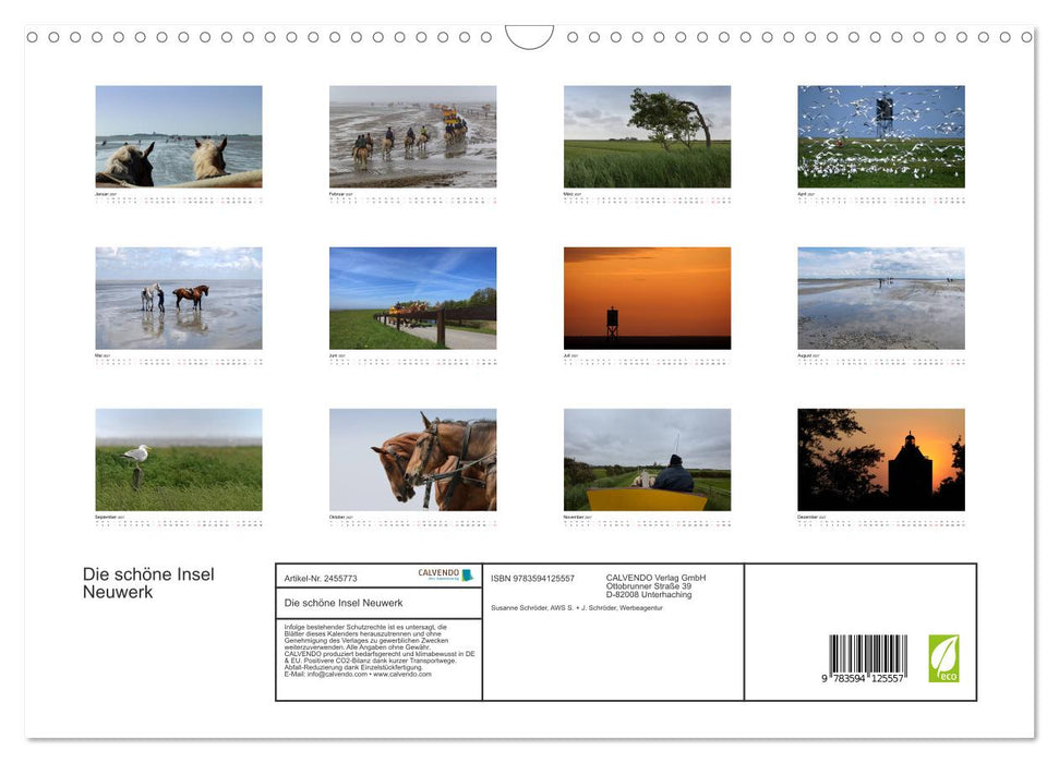 Die schöne Insel Neuwerk (CALVENDO Wandkalender 2027)