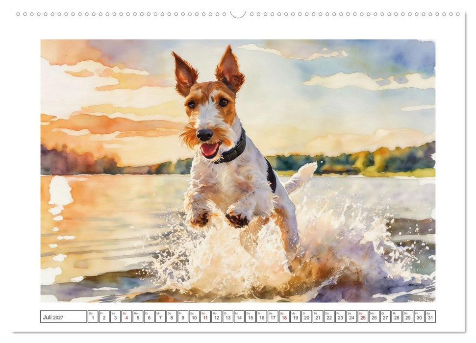 Drahthaar-Foxterrier charmanter Begleiter mit Witz (CALVENDO Premium Wandkalender 2027)